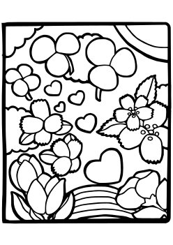 Flowers 51 free coloring pages for kids