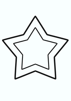 Star6 coloring pages for kindergarten and preschool kids activity free