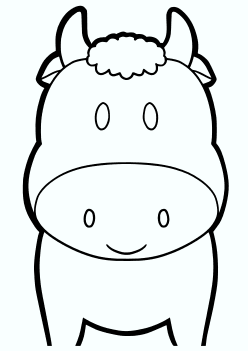 Cow2 free coloring pages for kids