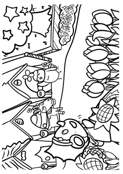 Colorful Planet coloring pages for kindergarten and preschool kids activity free