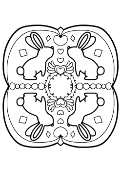 Rabbit12 free coloring pages for kids