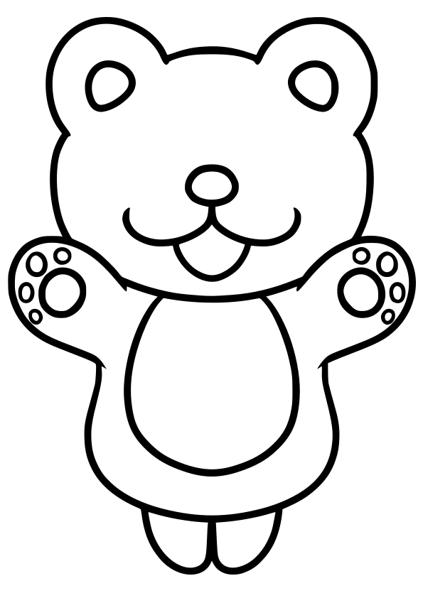 Bear3 free coloring pages for kids