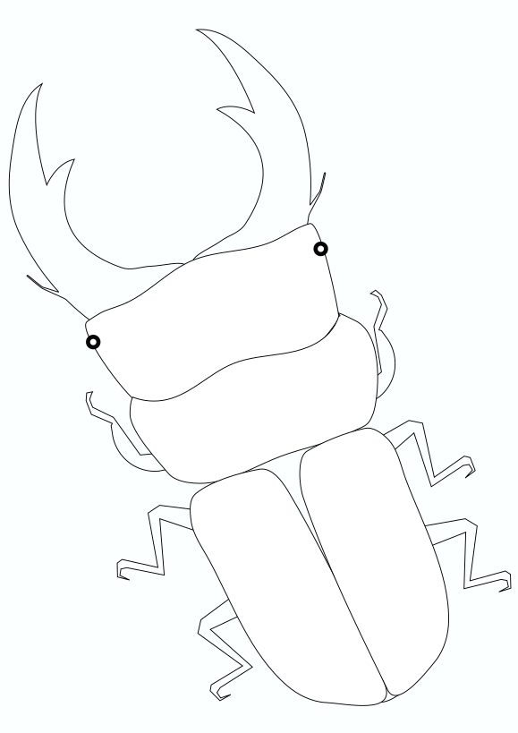 Stag free coloring pages for kids