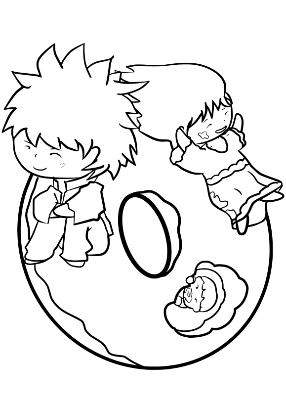Donuts Brothers free coloring pages for kids
