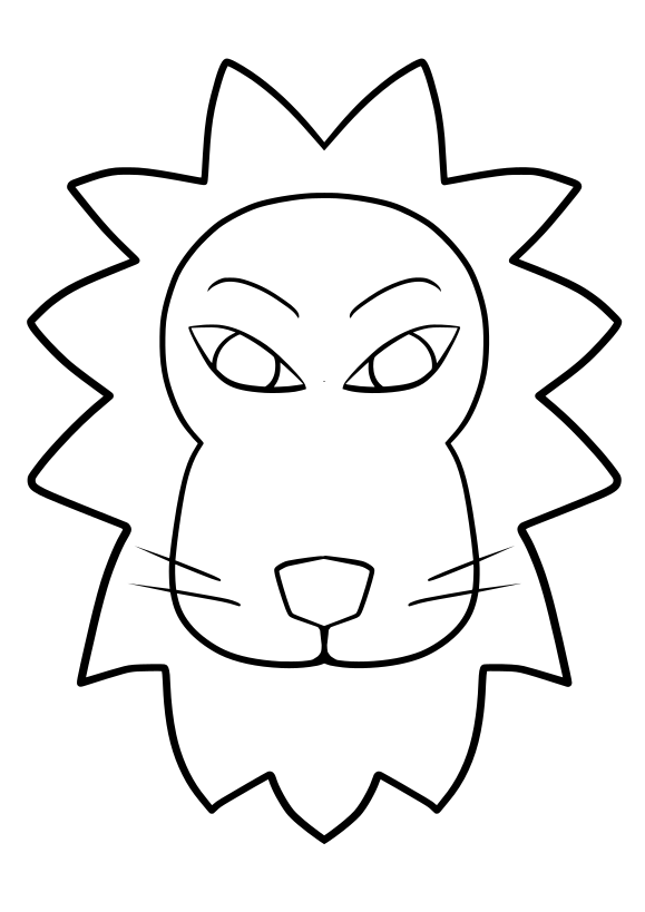 Lion3 free coloring pages for kids
