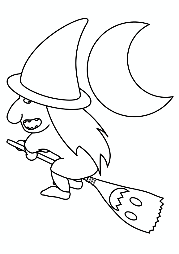 witch free coloring pages for kids