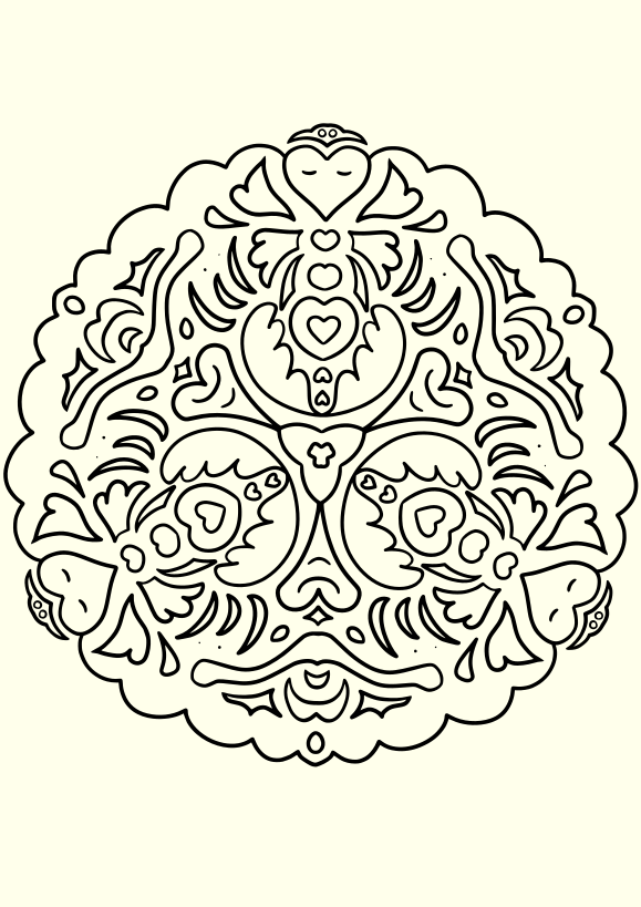 Mandala16 free coloring pages for kids
