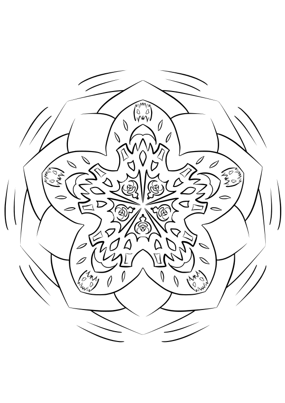 Mandala17 free coloring pages for kids