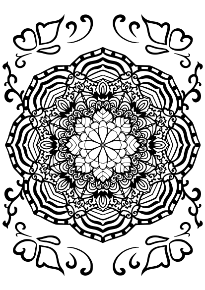 Mandala37 free coloring pages for kids