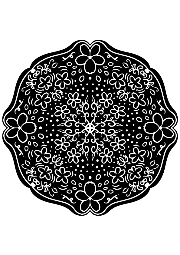 Flower Mandala 66 free coloring pages for kids