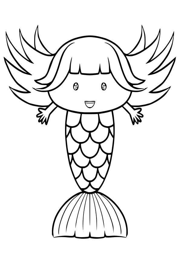 Mermaid4 free coloring pages for kids