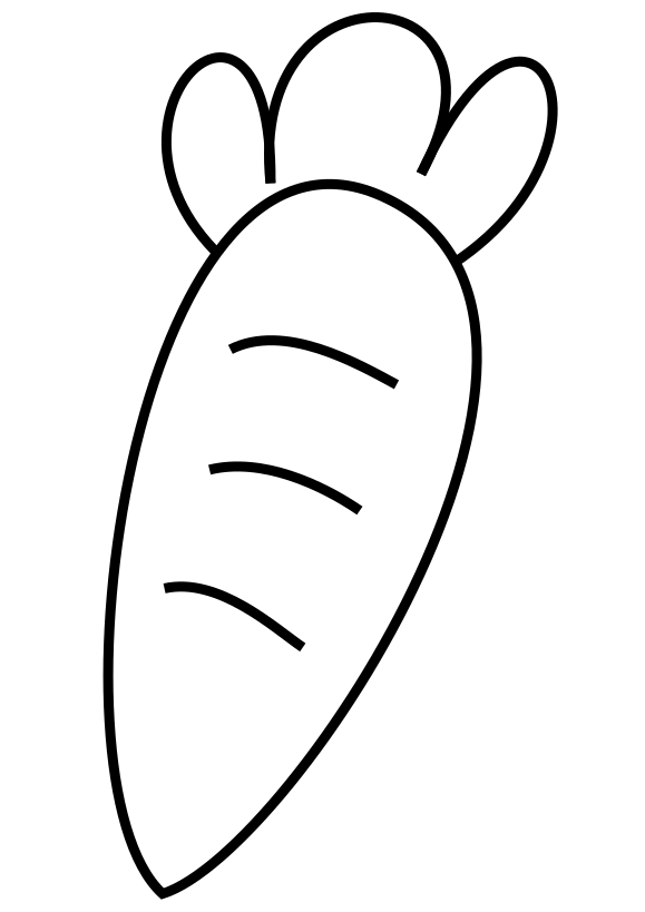 Carrots free coloring pages for kids