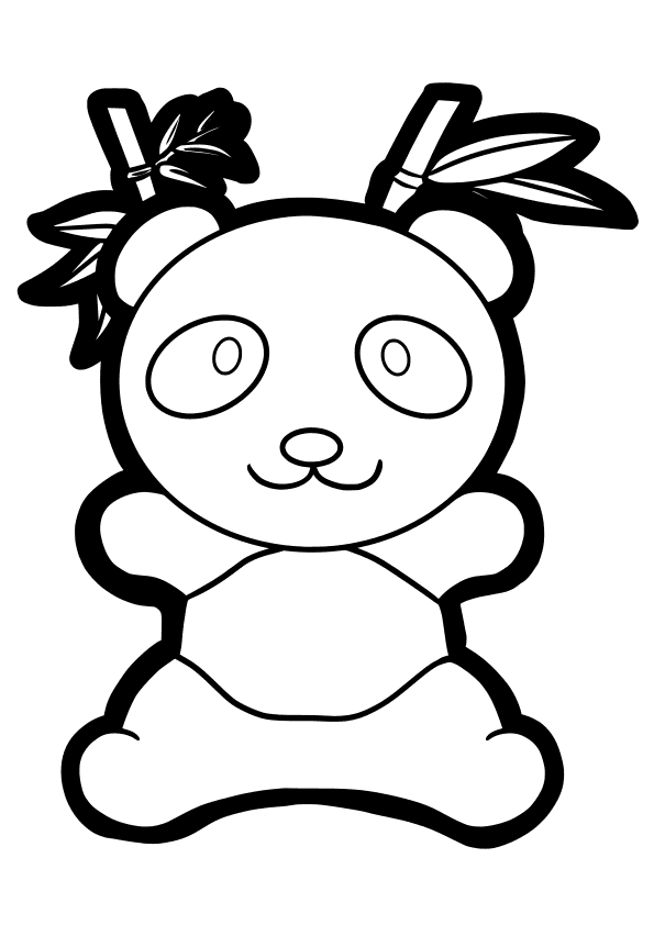 Panda free coloring pages for kids