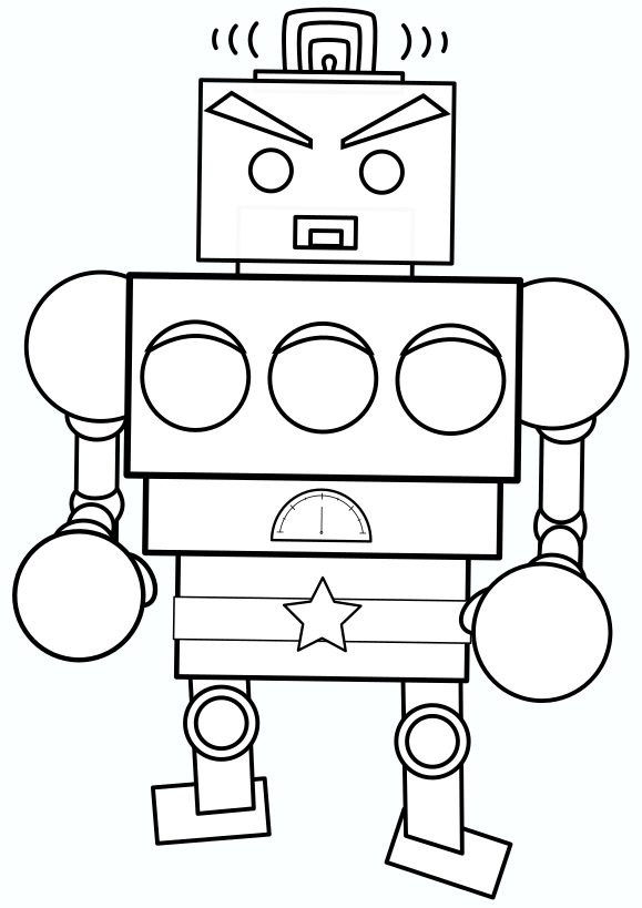 パトロボ 塗り絵 無料 - ロボット・カテゴリー ｜ぬりえワールド