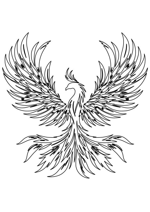 Phoenix free coloring pages for kids