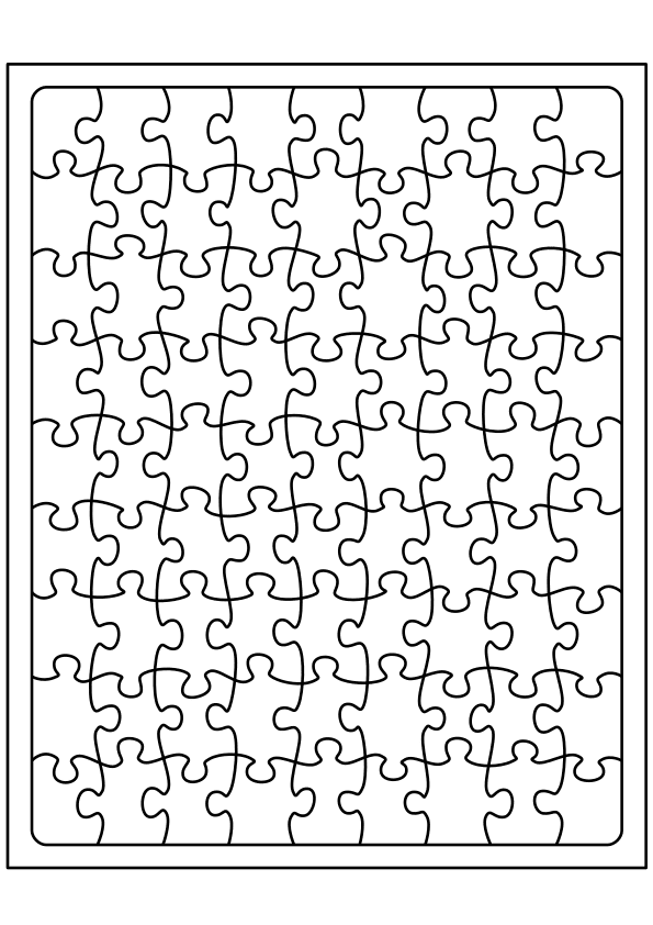 Jigsaw Puzzle1 free coloring pages for kids