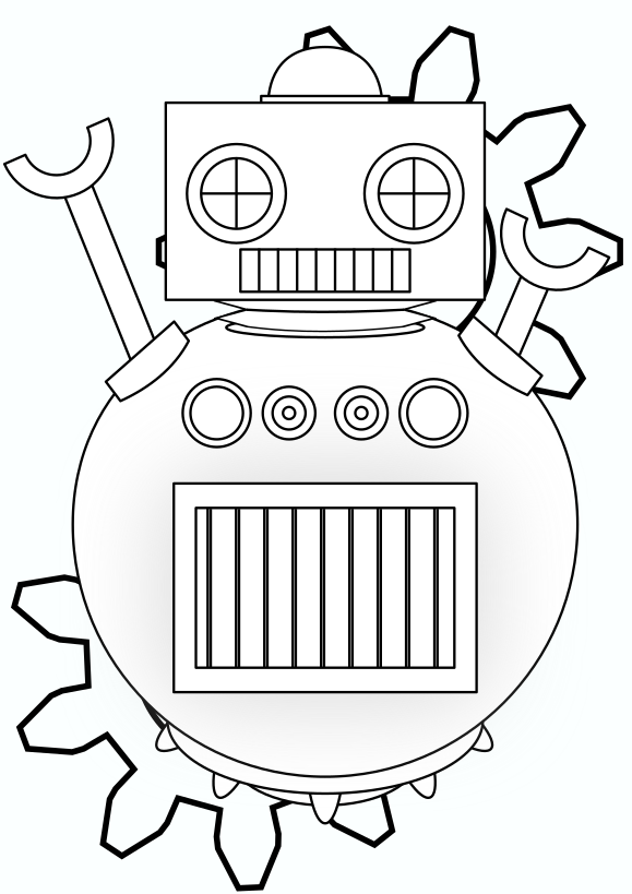 Robo 1 free coloring pages for kids