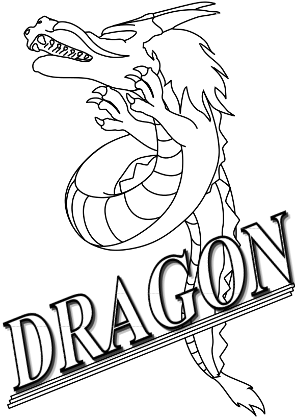 Dragon2 free coloring pages for kids