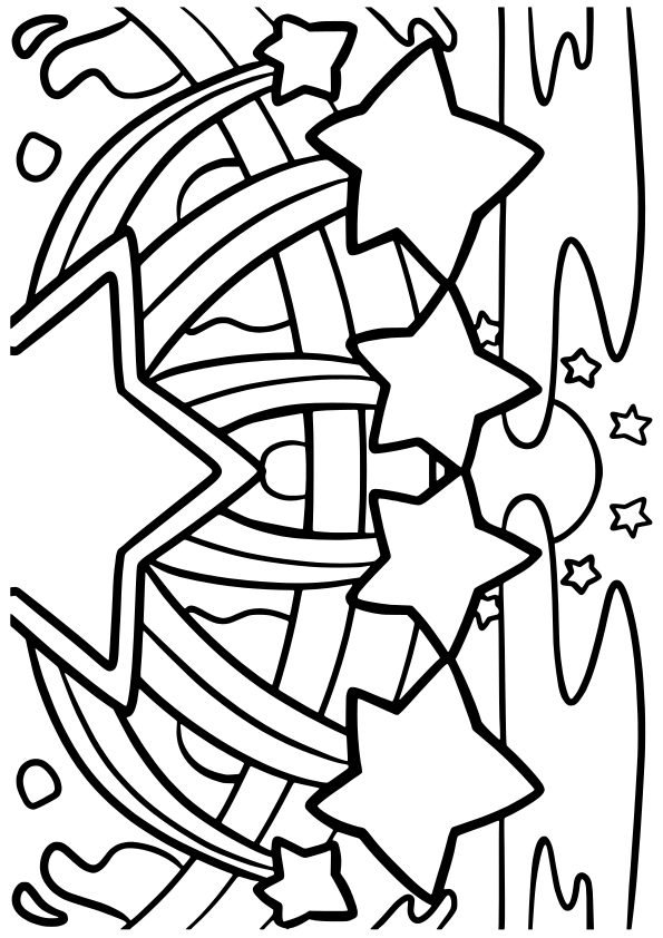 Star15 free coloring pages for kids
