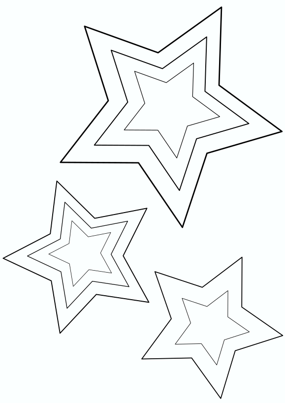 星の塗り絵１です