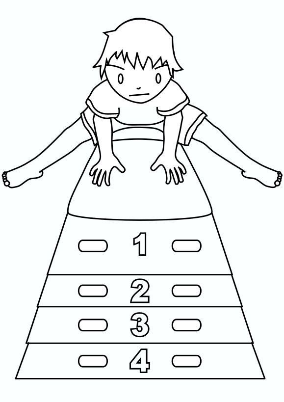 Jumping box free coloring pages for kids