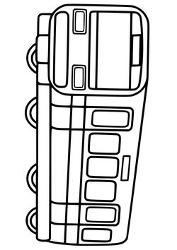 乗り物塗り絵無料ダウンロード新幹線や電車バス救急車!たくさんありますよ!